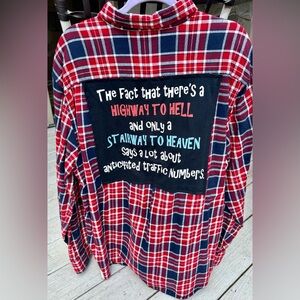 Rad Olive Highway to Hell Flannel